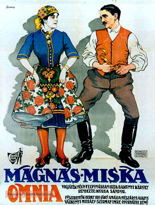 M&aacute;gn&aacute;s Miska - Hungarian Movie Poster