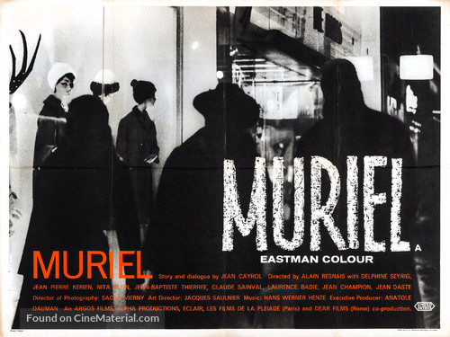 Muriel ou Le temps d&#039;un retour - British Movie Poster