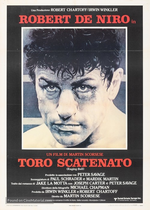 Raging Bull - Italian Movie Poster