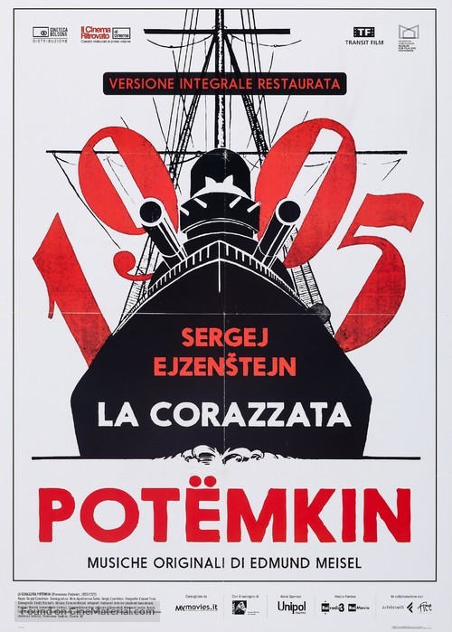 Bronenosets Potyomkin - Italian Re-release movie poster