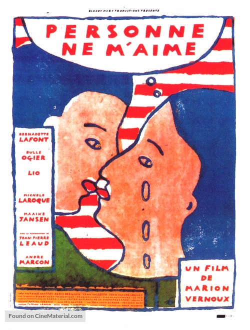Personne ne m&#039;aime - French Movie Poster