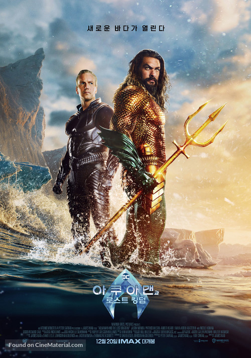 Aquaman and the Lost Kingdom - South Korean Movie Poster