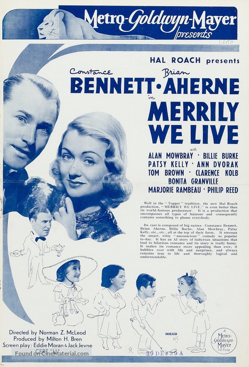 Merrily We Live - British poster