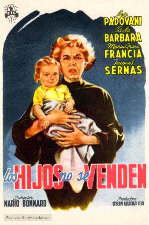 Figli non si vendono, I - Spanish Movie Poster