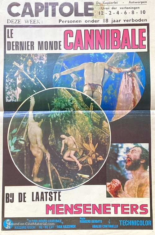Ultimo mondo cannibale - Belgian Movie Poster