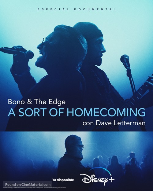 Bono &amp; The Edge: A Sort of Homecoming, with Dave Letterman - Spanish Movie Poster