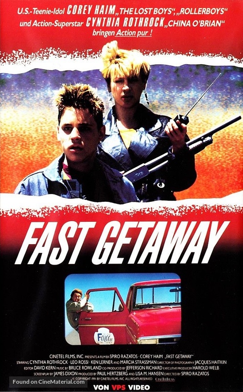 Fast Getaway - German VHS movie cover