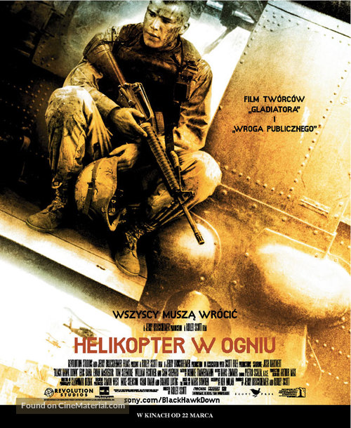 Black Hawk Down - Polish Movie Poster