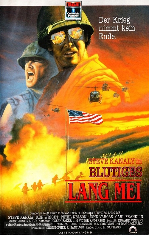 Last Stand at Lang Mei - German VHS movie cover