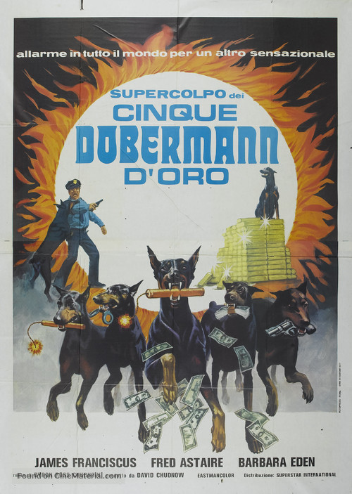 The Amazing Dobermans - Italian Movie Poster