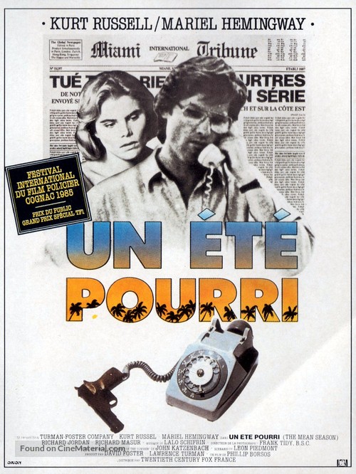 The Mean Season - French Movie Poster