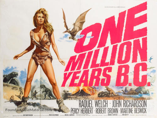 One Million Years B.C. - British Movie Poster