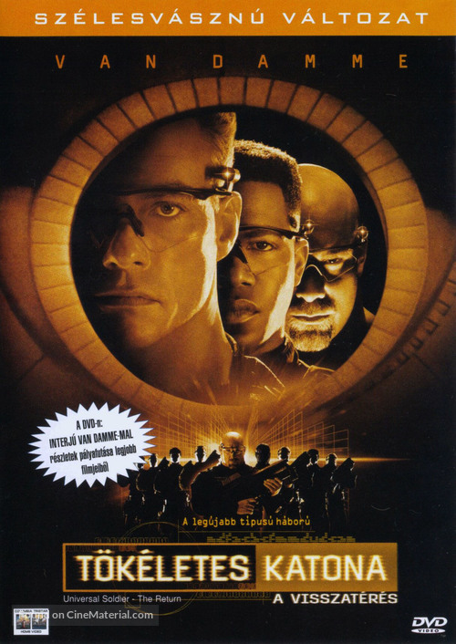 Universal Soldier: The Return - Hungarian DVD movie cover