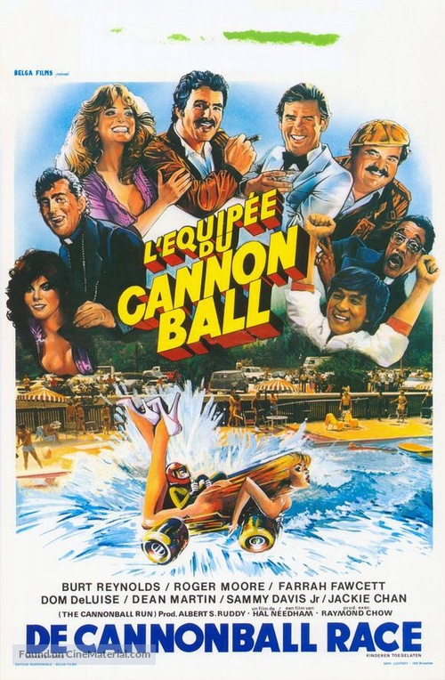 The Cannonball Run - Belgian Theatrical movie poster