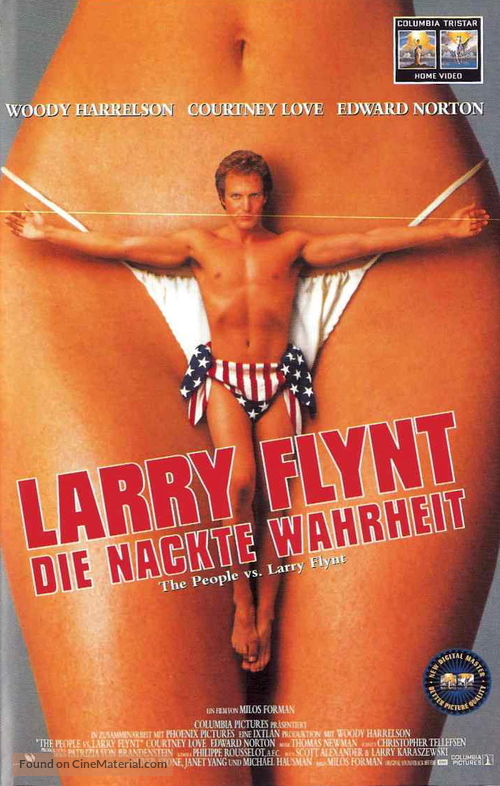 The People Vs Larry Flynt - German VHS movie cover