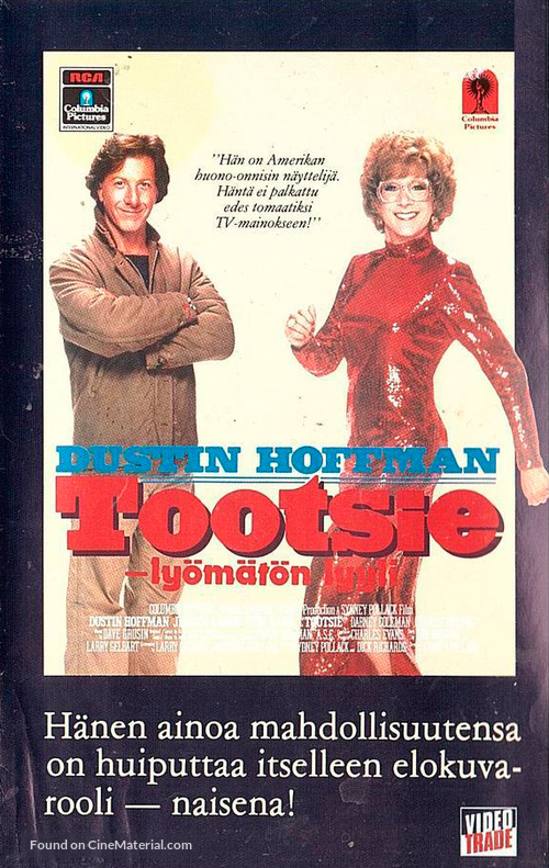 Tootsie - Finnish VHS movie cover