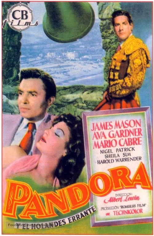 Pandora and the Flying Dutchman - Spanish Movie Poster