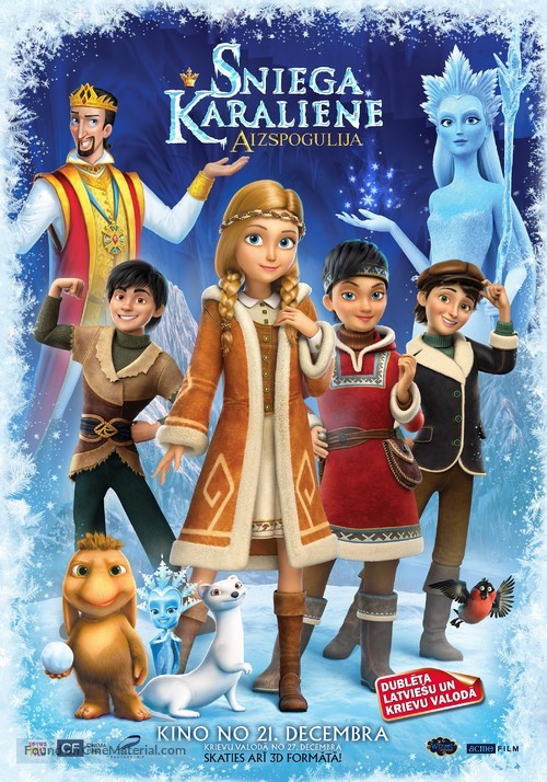 The Snow Queen: Mirrorlands - Latvian Movie Poster