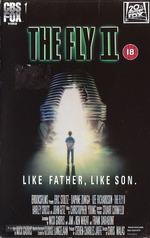 The Fly II - British VHS movie cover