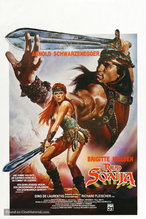 Red Sonja - Belgian Movie Poster
