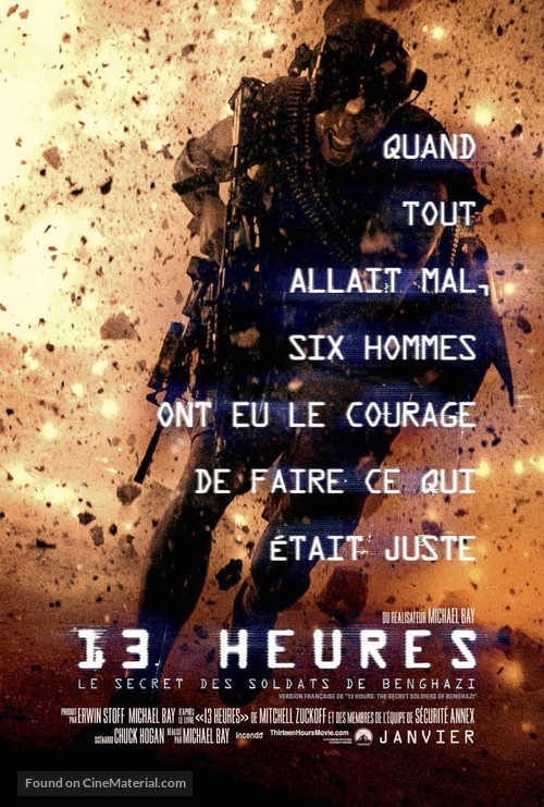 13 Hours: The Secret Soldiers of Benghazi - Canadian Movie Poster