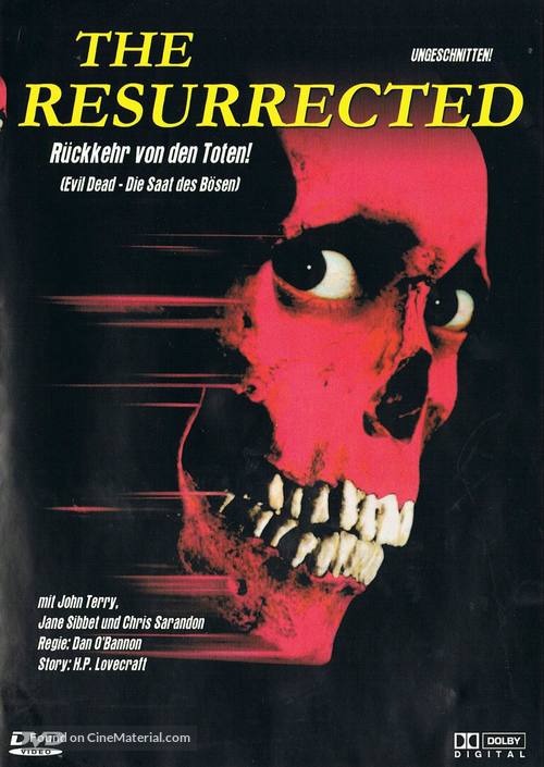 The Resurrected - German DVD movie cover