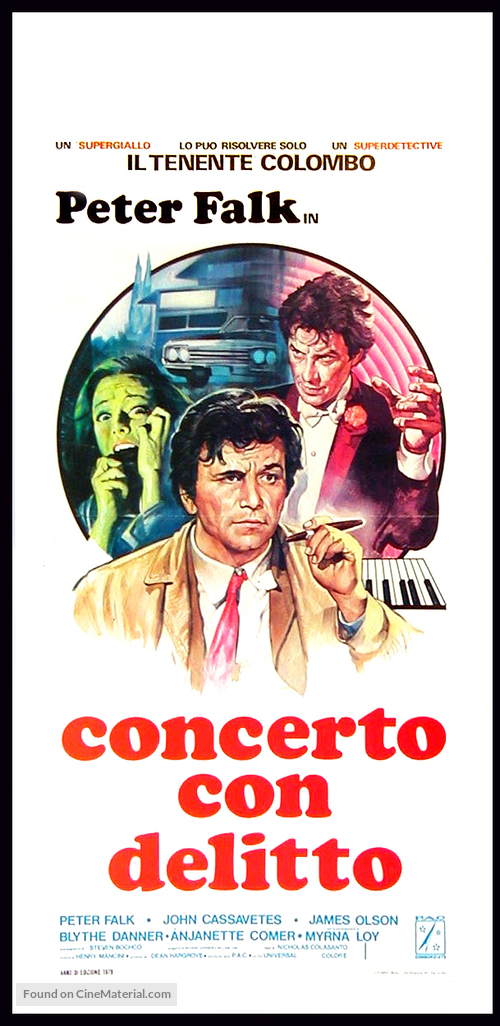 Columbo: &Eacute;tude in Black - Italian Movie Poster
