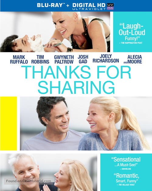 Thanks for Sharing - Blu-Ray movie cover