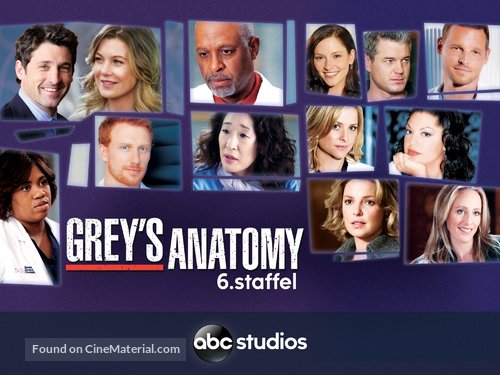 &quot;Grey&#039;s Anatomy&quot; - German Video on demand movie cover