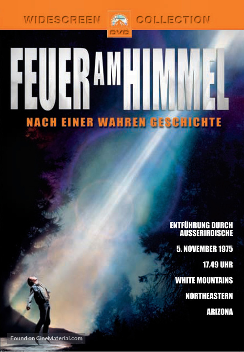 Fire in the Sky - German DVD movie cover
