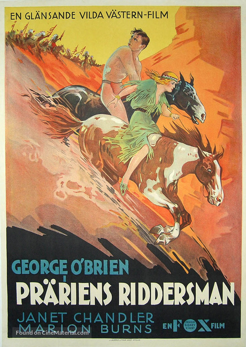 The Golden West - Swedish Movie Poster