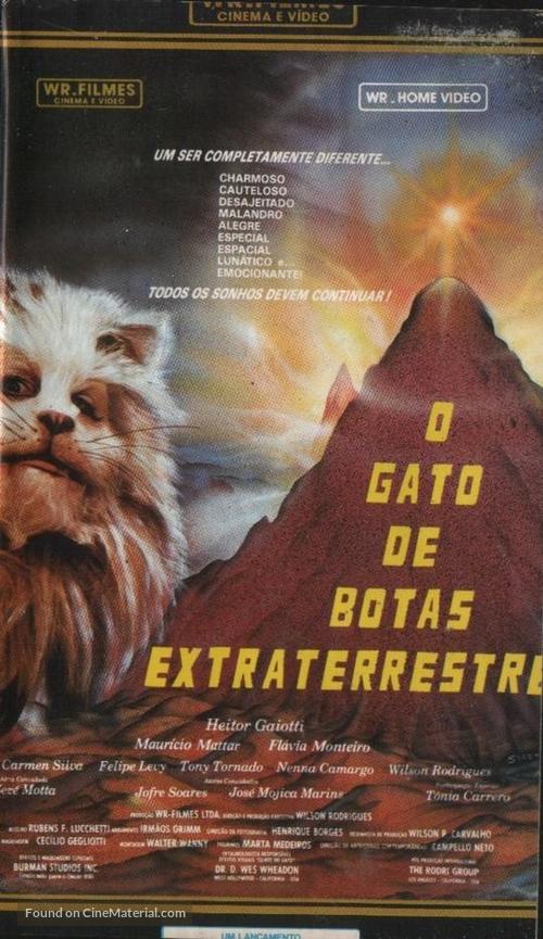 Gato de Botas Extraterrestre, O - Brazilian VHS movie cover