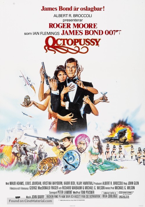 Octopussy - Swedish Movie Poster