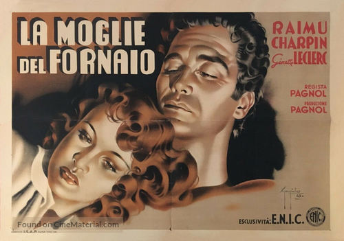 La femme du boulanger - Italian Movie Poster