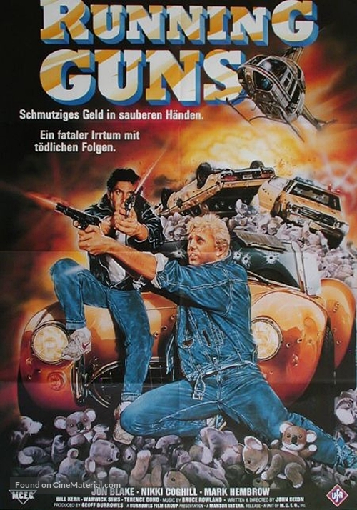 Running from the Guns - German Movie Poster