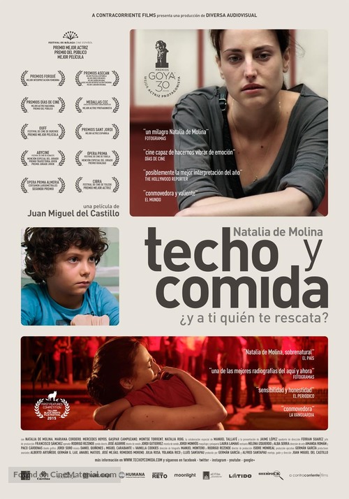 Techo y comida - Spanish Movie Poster