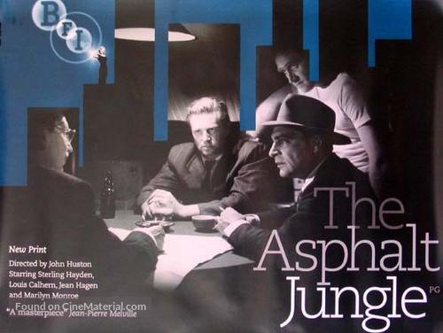 The Asphalt Jungle - British Re-release movie poster