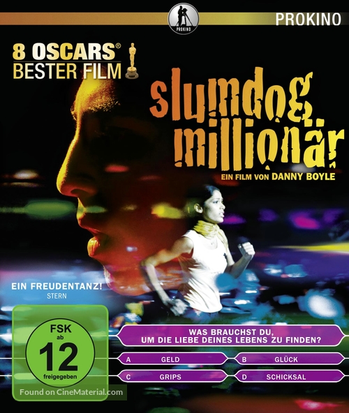 Slumdog Millionaire - German Blu-Ray movie cover