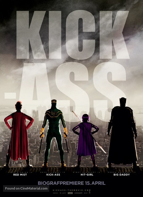 Kick-Ass - Danish Movie Poster