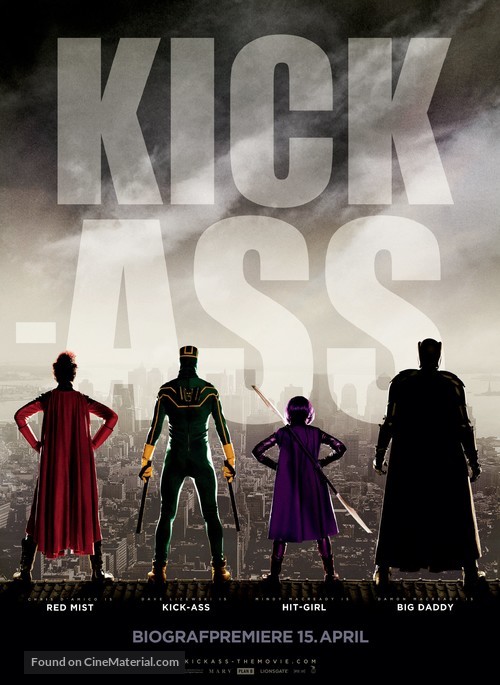 Kick-Ass - Danish Movie Poster