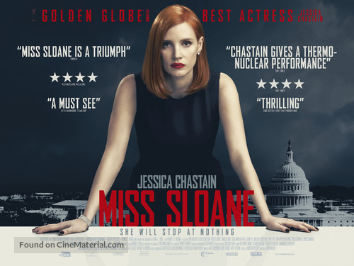 Miss Sloane - British Movie Poster