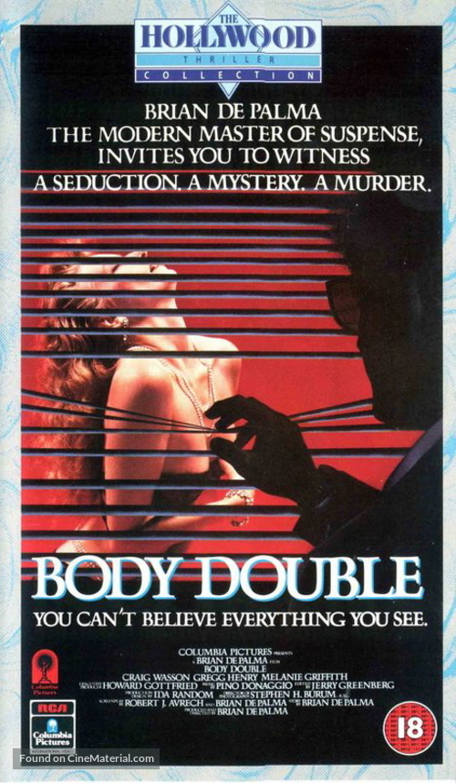 Body Double - British Movie Cover