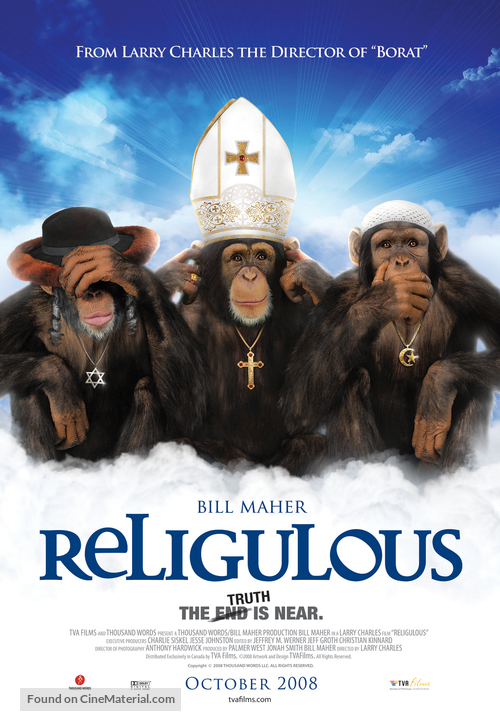 Religulous - Canadian Movie Poster