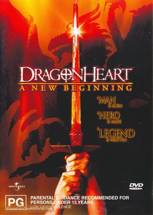 Dragonheart: A New Beginning - Australian DVD movie cover