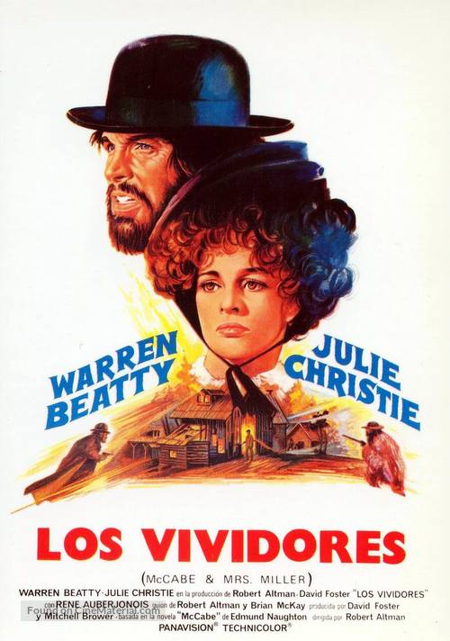 McCabe &amp; Mrs. Miller - Spanish Movie Poster