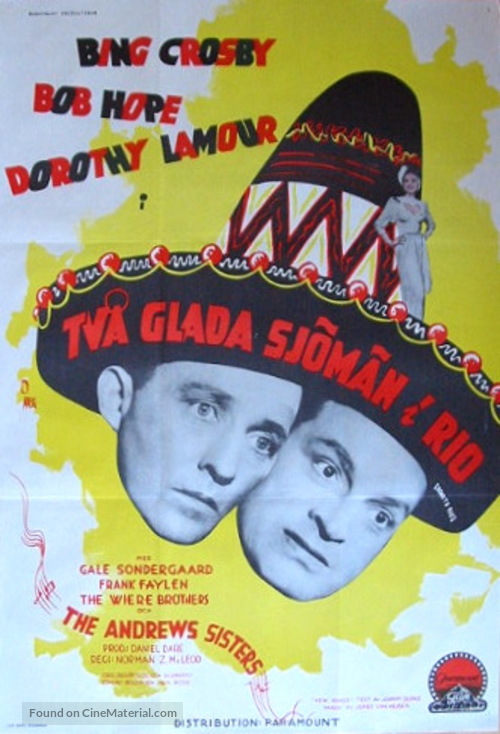 Road to Rio - Swedish Movie Poster
