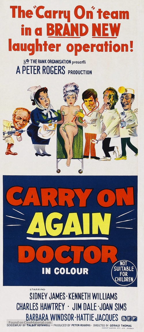 Carry On Again Doctor - Australian Movie Poster