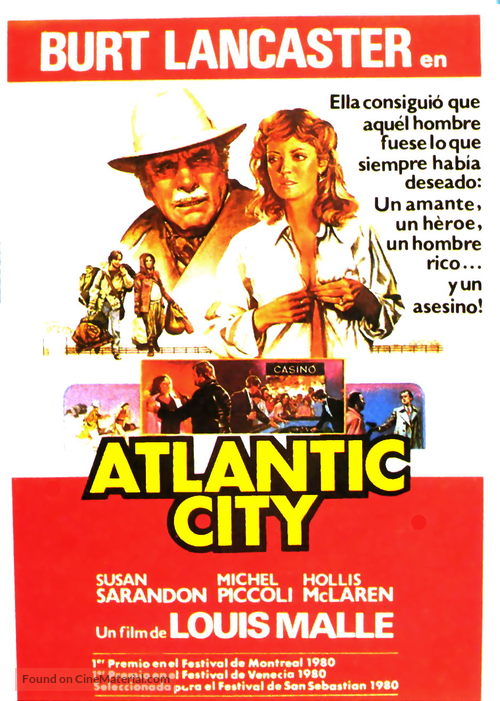 Atlantic City - Spanish Movie Poster