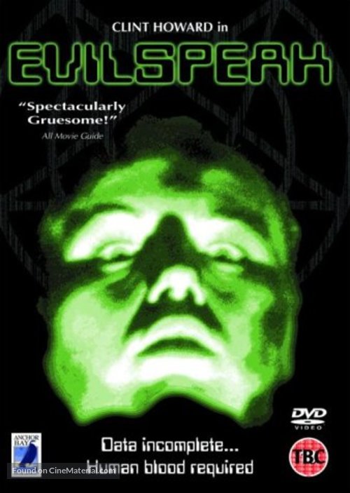 Evilspeak - British DVD movie cover