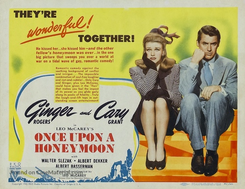 Once Upon a Honeymoon - British Movie Poster